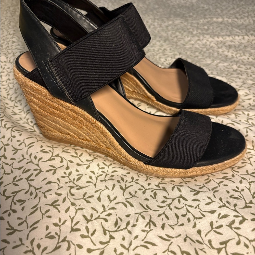 Merona Black Wedge Sandals